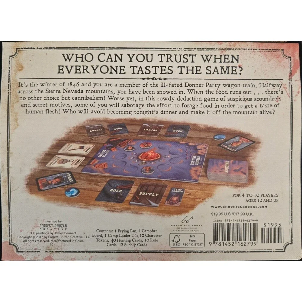 Donner Dinner Party A Rowdy Game of Frontier Cannibalism Chronicle Complete 2017